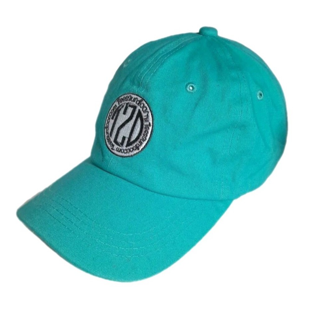 Baseball Hat Embroidered Cap Unisex Strapback Adjustable Solid Green Curved Brim